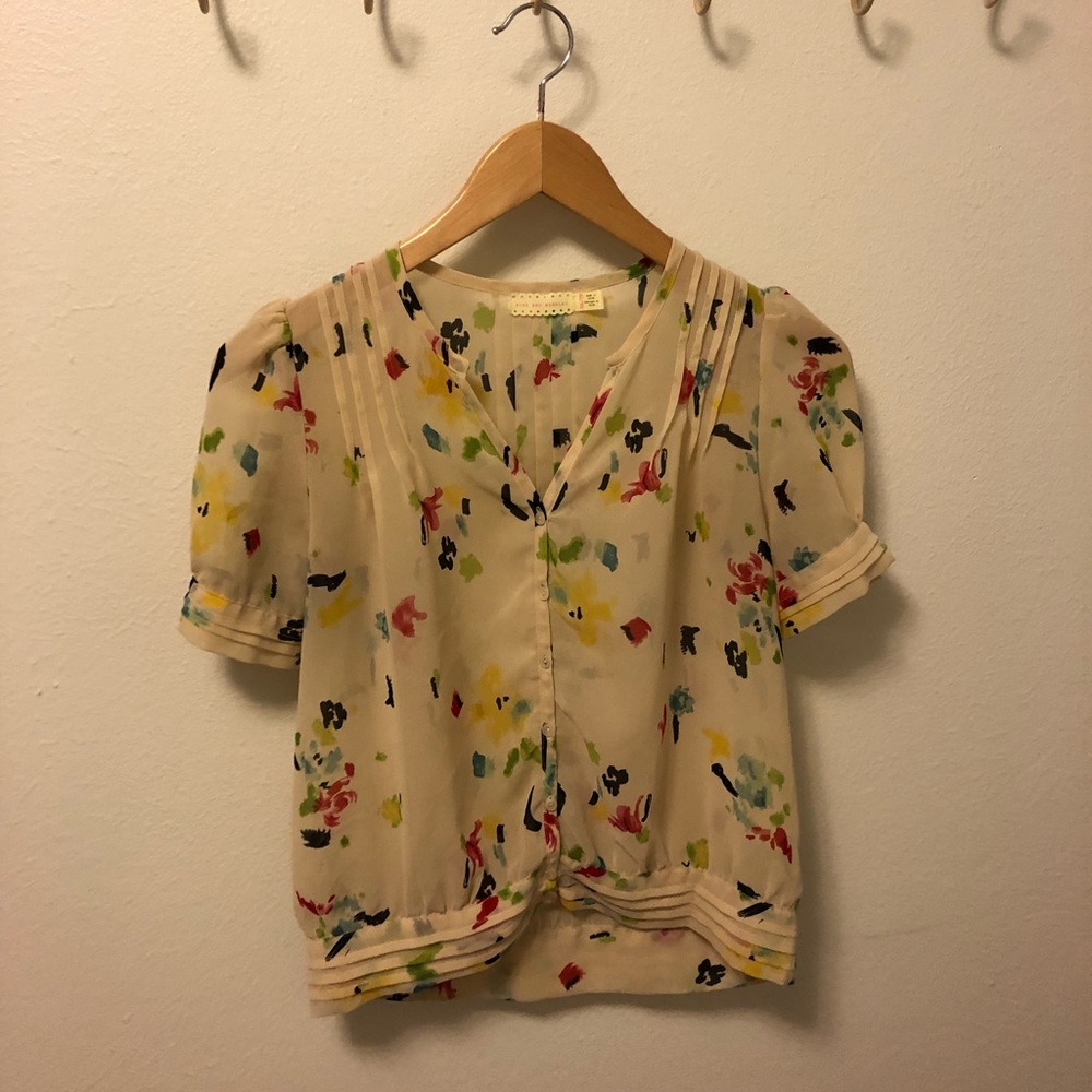 Extra small printed top